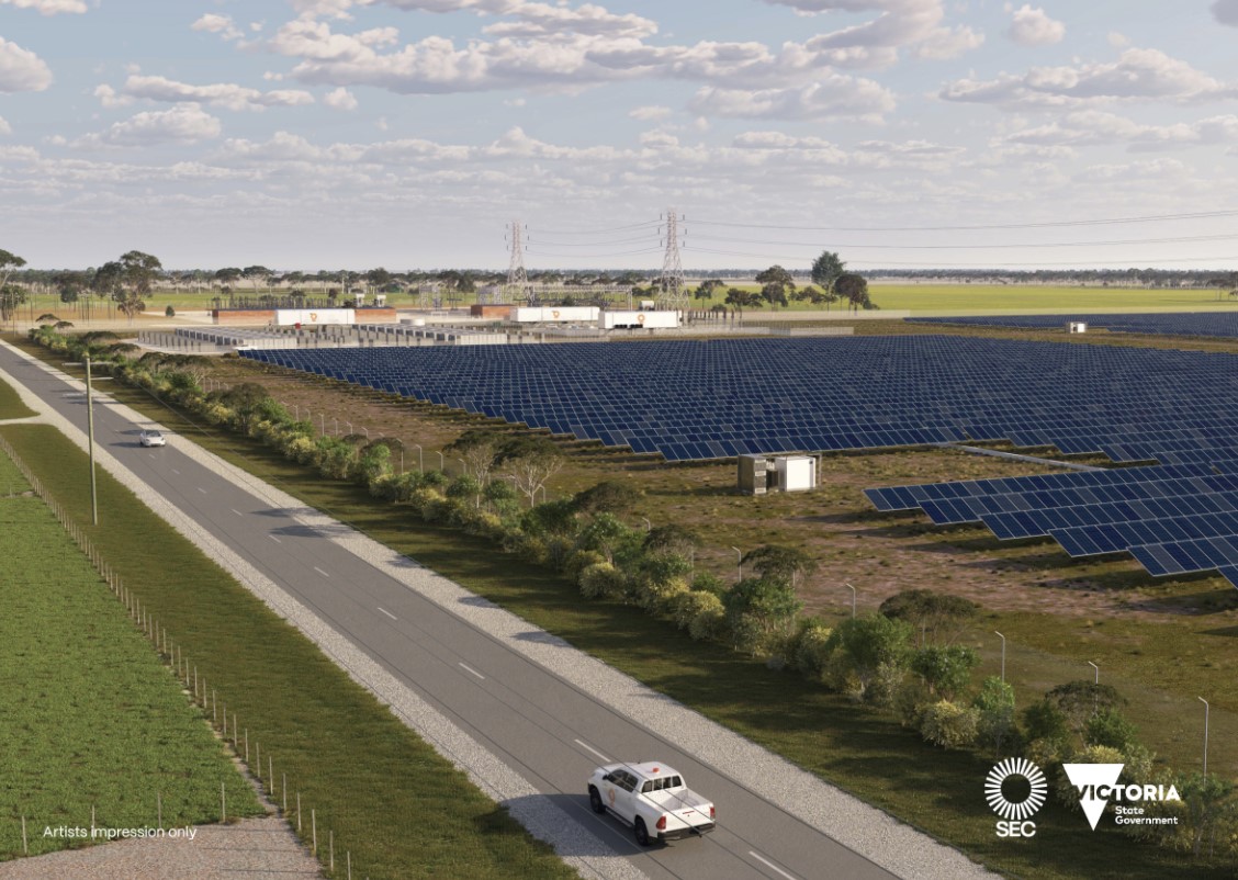 Artists impression of SEC's Renewable Energy Park - Horsham